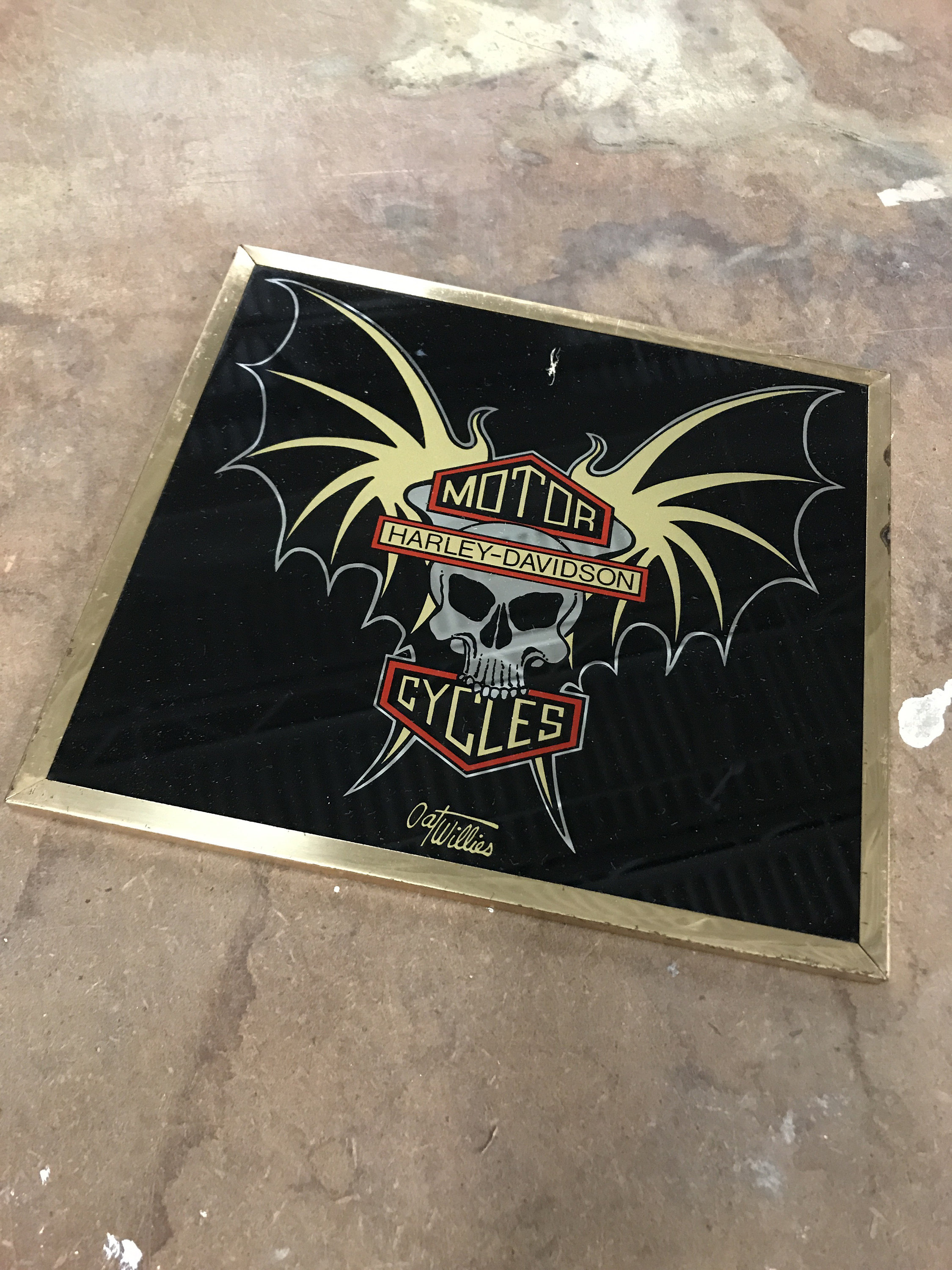 80s HARLEY DAVIDSON SKULL BAT スカルウィング