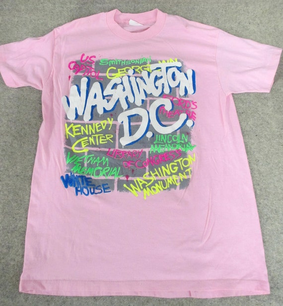 Vtg. 80s Washington, DC Tourist Souvenir T Shirt (