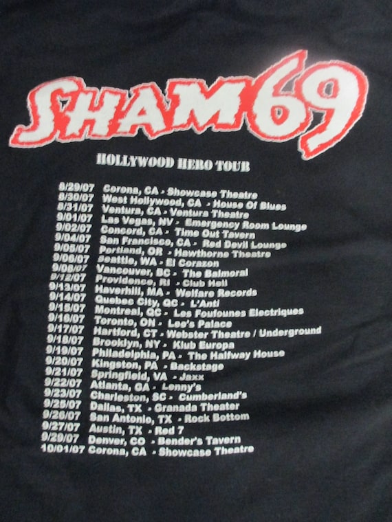 SHAM 69 2007 Tour Shirt - "Know What I Mean!" - S… - image 3