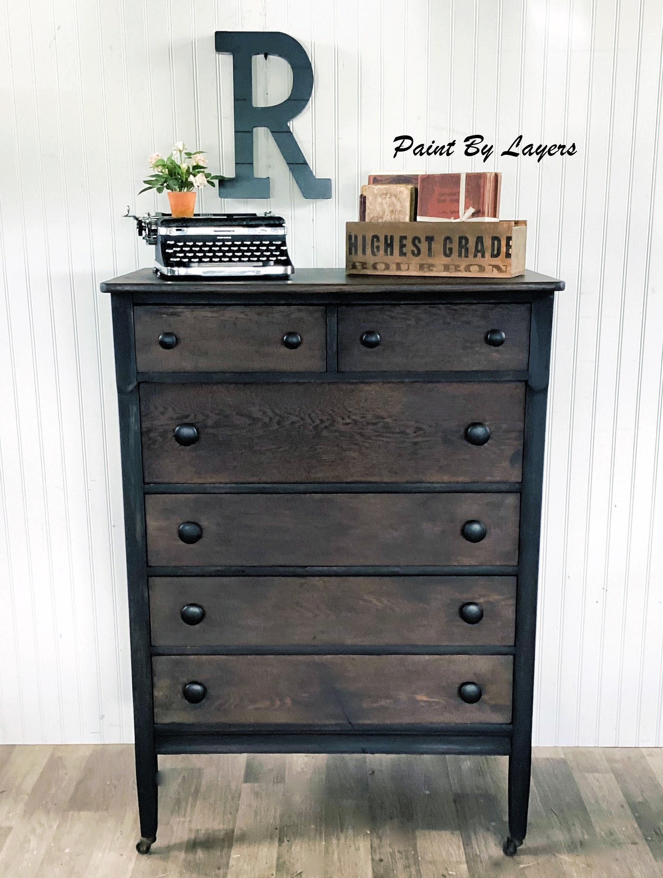 Black farmhouse dresser discount