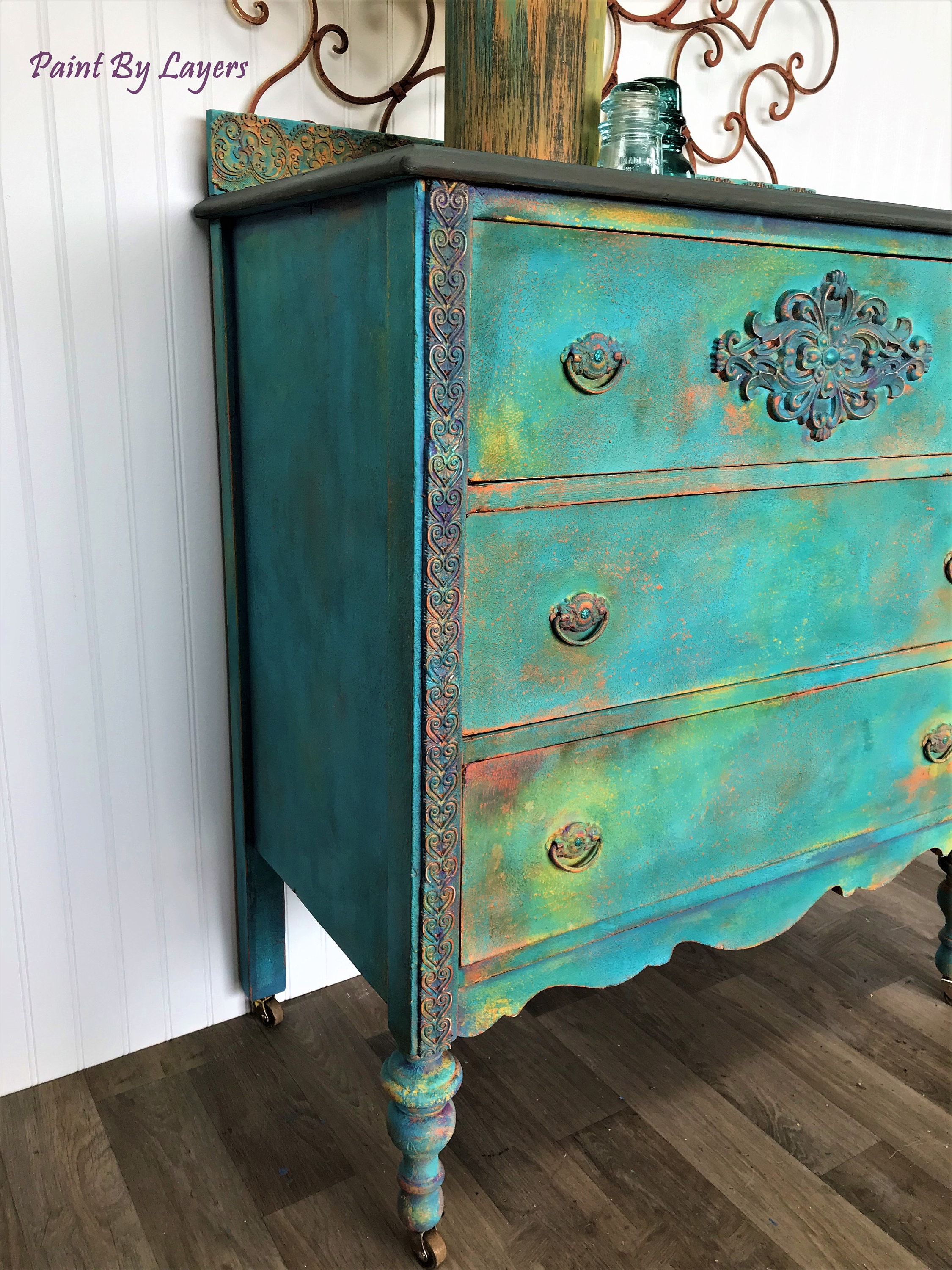 SOLD. This Boho Eclectic Dresser Southwest Style Dresser Has Etsy