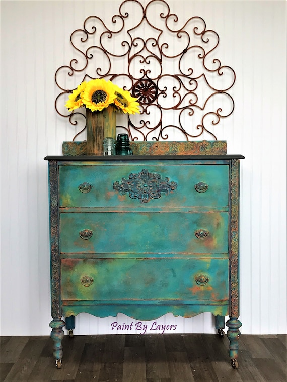 Boho style dresser deals