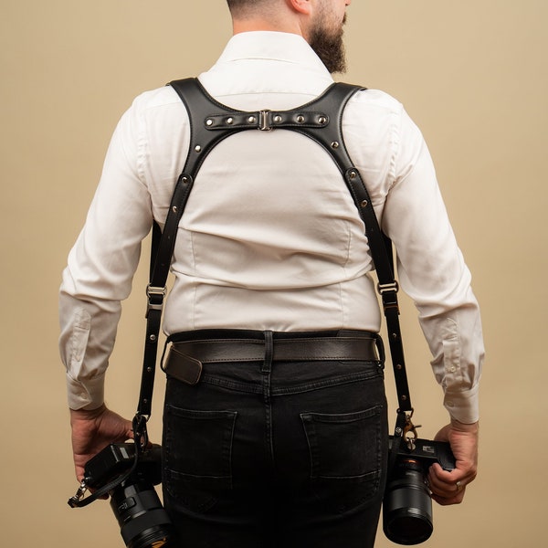 Camera Strap, Dual Camera Strap,Mirrorless Camera Harness, Ajustable Strap, Camera Multicamera Strap, Camera Shoulder Strap