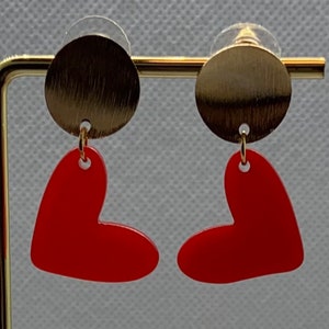 Valentine’s Day Earrings Dia de San Valentim Valentijnsdag La Saint-Valentin Gift Present Couples Girlfriend Boyfriend Original Love Amour