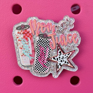 Energy Drink Mom Juice Bogg Bag or Simply Southern Tote Charm Accessory