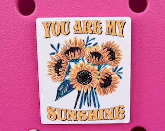 You Are My Sunshine Bogg Bag or Simply Southern Tote Charm Accessory