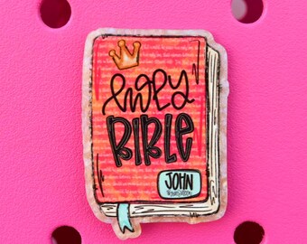 Holy Bible Bogg Bag or Simply Southern Tote Charm Accessory