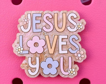 Jesus Loves You Bogg Bag or Simply Southern Tote Charm Accessory