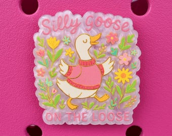 Silly Goose on the Loose Bogg Bag or Simply Southern Tote Charm Accessory