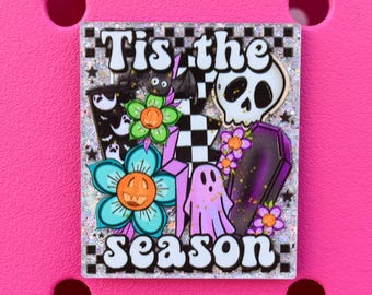 Tis The Spooky Season Bogg Bag or Simply Southern Tote Charm Accessory