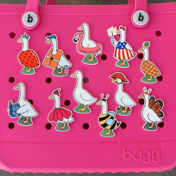 Porch Goose Bogg Bag or Simply Southern Tote Charm Accessory