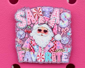 Santas Favorite Bogg Bag or Simply Southern Tote Charm Accessory