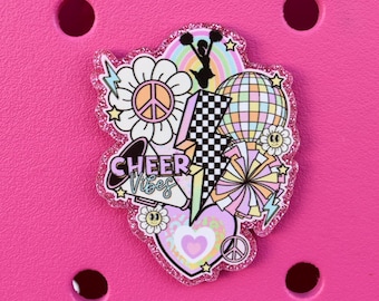 Cheer Vibes Bogg Bag or Simply Southern Tote Charm Accessory