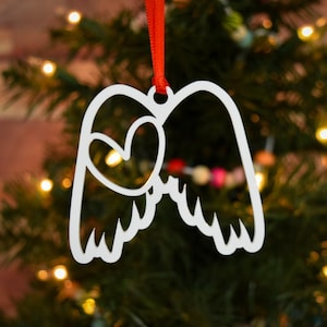 Angel Wings Christmas Ornament | Memorial Tree Decoration | Remembrance Ornament