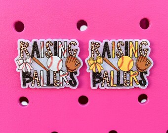 Raising Ballers Bogg Bag or Simply Southern Tote Charm Accessory