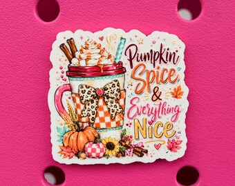 Pumpkin Spice and Everything Nice Bogg Bag or Simply Southern Tote Charm Accessory
