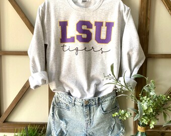 lsu football sweatshirt