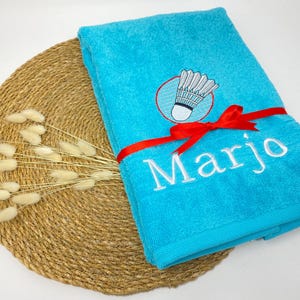Badminton Guest Towel / Hand Towel / Bath Towel 500 g/Meter Personalized Sport Fitness Tennis Name Embroidery Embroidery