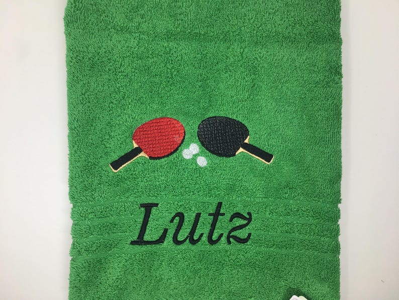 Guest towel / hand towel / bath towel 500 g/meter table tennis sport 04 name embroidery embroidery personalized tabletennis image 12
