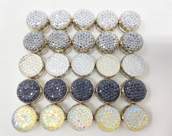 1 x magnetic pin with opposite pole, rhinestone glitter magnetic brooch, headscarf/hijab headband holder, magnetic brooch, scarf holder, shawl holder