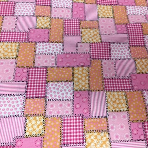 0,5 m roze roze patchwork stoffen decoratieve stof kinderstof kinderstof 100% katoen katoenen stof
