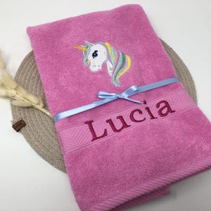 Unicorn Unicorn guest towel / hand towel / bath towel 470-500 g/meter Personalized name embroidery Pegasus Gold