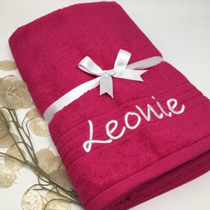Guest towel/ hand towel / bath towel 500 g/meter Personalized name embroidery embroidery name embroidery