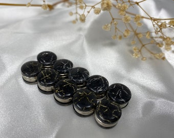 1 x Magnetic pin + counterpart, rhinestone glitter magnetic pin, headscarf/hijab magnetic brooch, magnetic brooch, scarf holder, scarf holder, spiral paisley