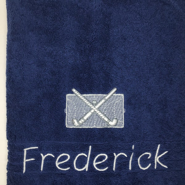 Feldhockey Feld Hockey Handtuch Duschtuch Gästetuch 500 g/m Fitness Sport Personalisiert Name Bestickung Stickerei Towel