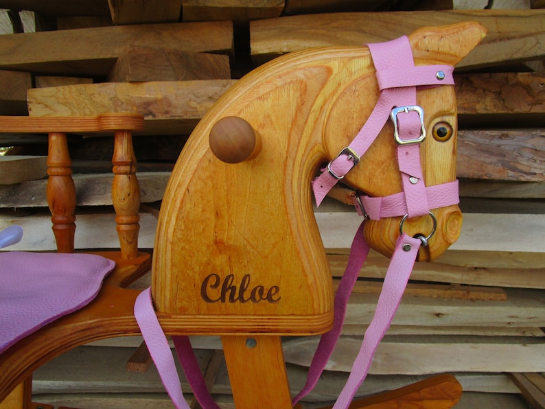 Christmas Rocking Horse Ride on wooden horse Best Gift for Baby Wander Herald Royal Toy Classic English Rocking Horse