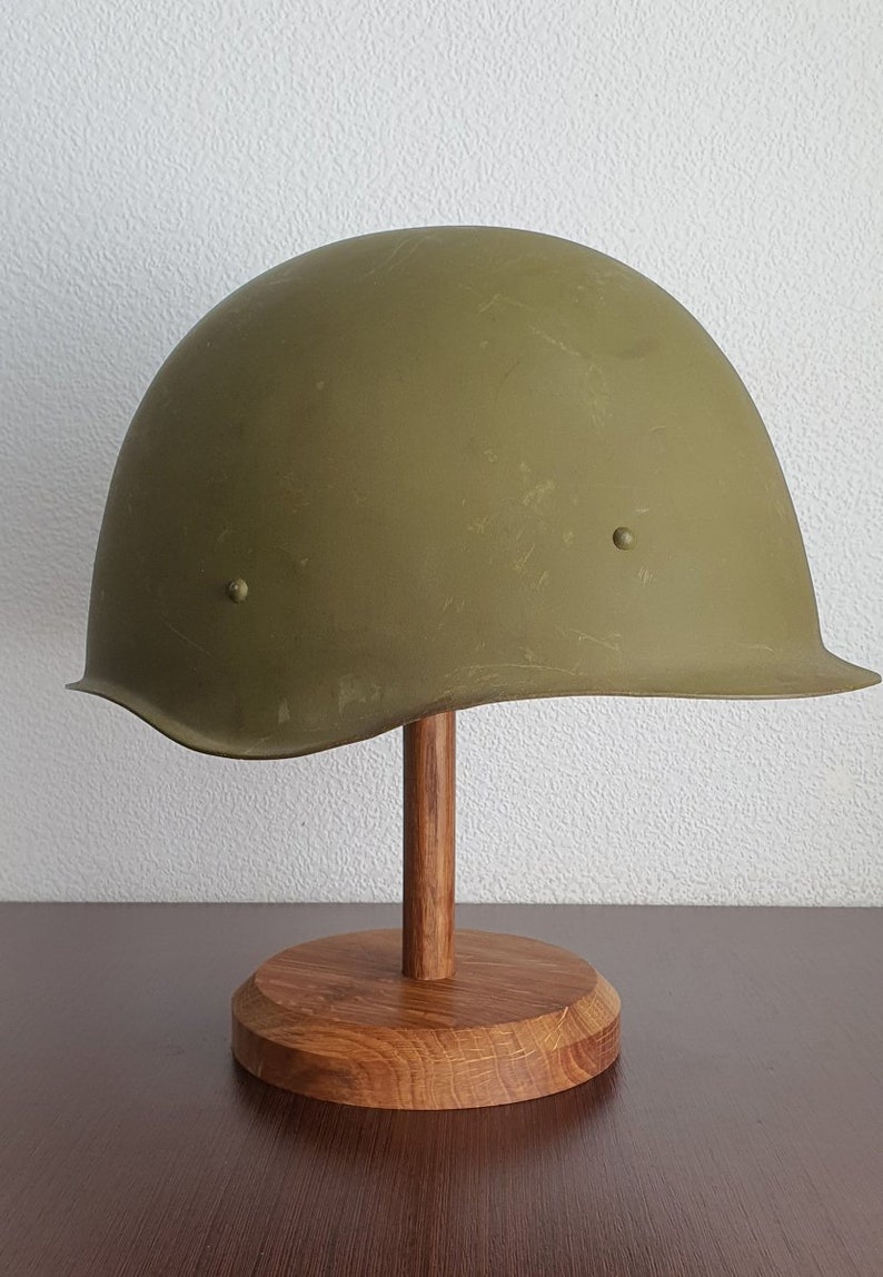 Wooden oak helmet stand Wooden helmet holder Pickelhaube Etsy