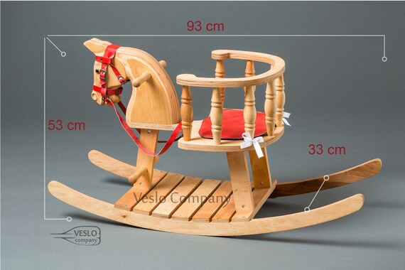 Download Walnut Rocking Horse Royal Rocking Horse High Guality Wooden Rocking Horse Kids Rocking Horse Toy Best 1st Birthdaychristmas Gift For Baby Toys Toys Games
