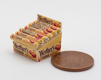 Dollhouse miniature food 1:12 Cadbury/'s Milk Chocolate Bar Counter Display Box