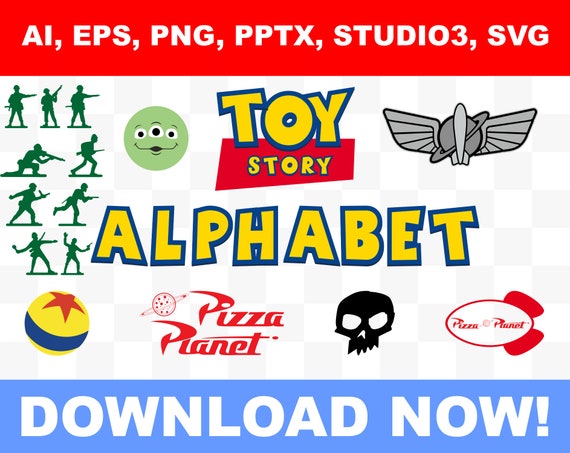 Toy Story alphabet number and letters Toy Story Logo ...