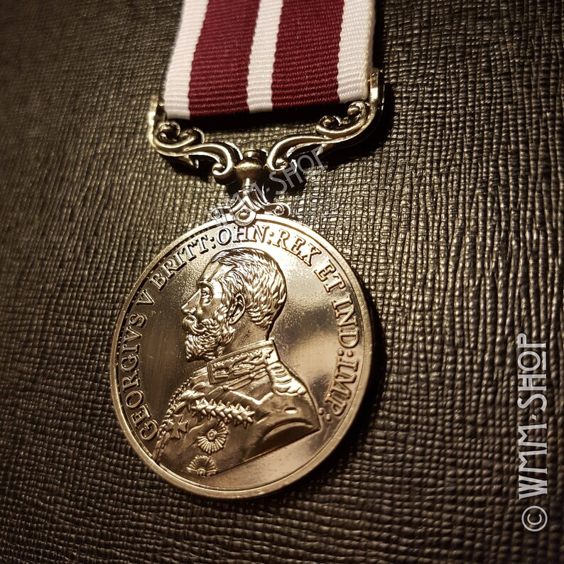 Ww1 Military Medal Army Rank Award Meritorious Service Medal Etsy Uk