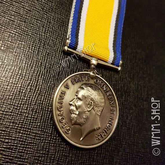 British War Medal Ww1 Military Medal British Empire Imperial Etsy