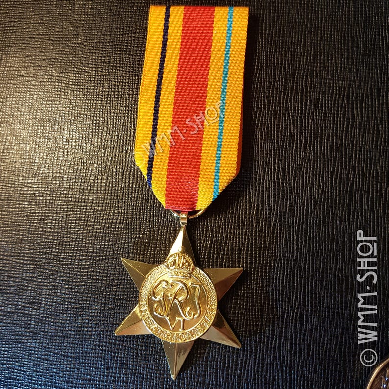 18ct Gold Plated the AFRICA Star Military Medal WW2 Etsy