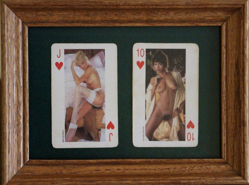 Vintage Playboy Framed Playing Cards 