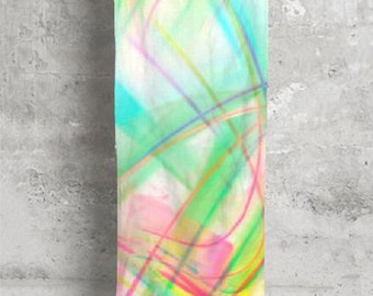 Spring Scarf 'Colorful Summer' Abstract Design