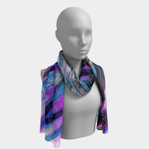 Art Scarf Purple Blue Visionary' image 2