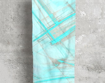 Sky Blue Satin Charmeuse Spring Scarf "Sky"