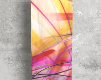 Sunset Ombré Satin Scarf 'Colors of the Sun'