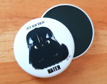 Kawaii Katzen Magnet, Ich bin dein Kater,  Kühlschrankmagnet, Kater Moo, Buttonmagnet