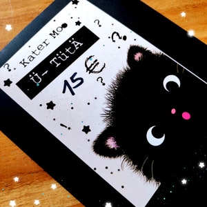 Kater Moo Mystery Überraschungstüte, Gemischte Produkte mit schwarzer süsser Katze