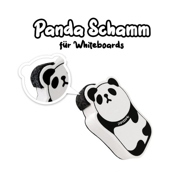 Kawaii panda sponge, whiteboard eraser, cute panda bear, accessories for magnetic signs and magic sheets