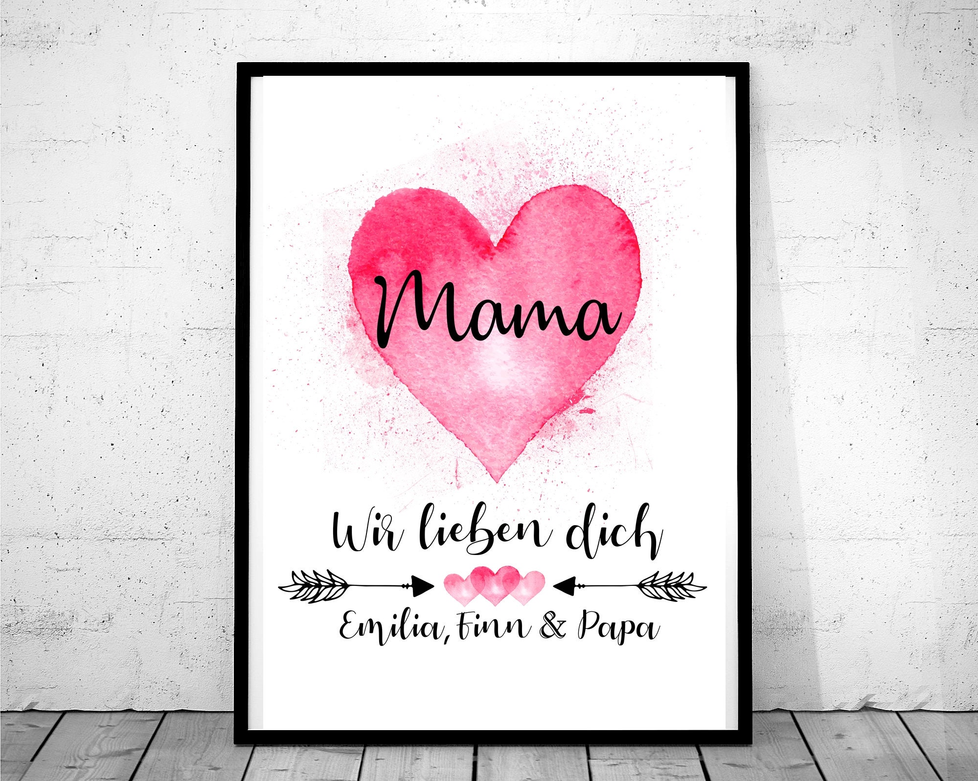 Mama wir lieben dich Geschenk zum Muttertag Etsy
