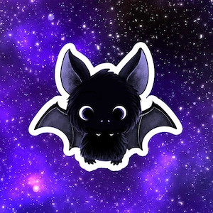 Kawaii Fledermaus, Lucius Sticker, Gothic Aufkleber, 5 x 6 cm,  Tiny Tami, Halloween
