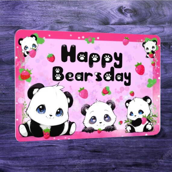 Tarjeta De Cumpleaños Con Un Panda: Vector De Stock (libre De Regalías) 1397706929