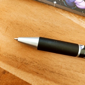 Bats and ghosts ballpoint pen, Halloween pen, black image 5