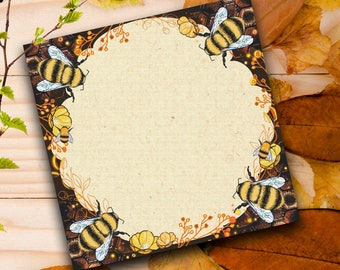 Printable Busy Bee Notepad Template - Etsy